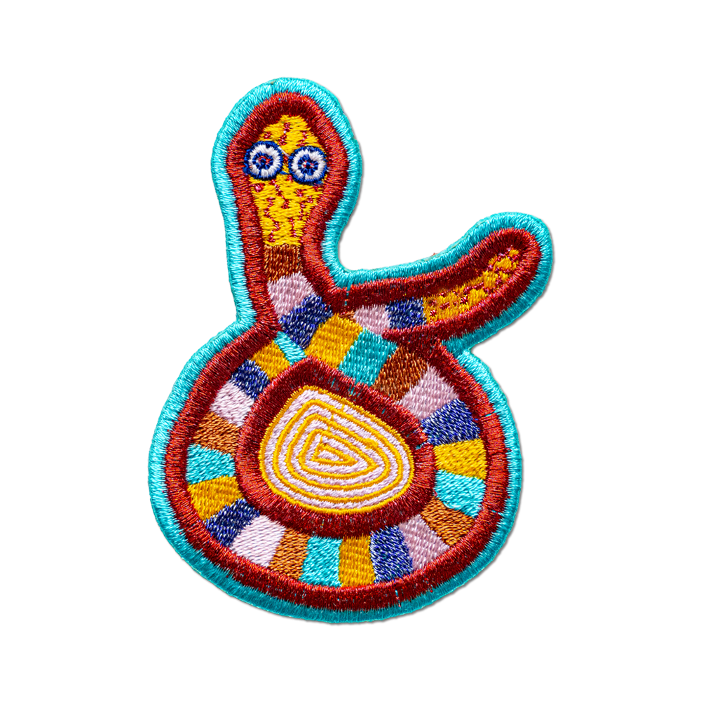 Snake Iron by Jeffrey Gibson Iron-On Patch