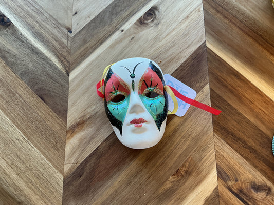 Vintage Hand Painted Masquerade Mask Decoration
