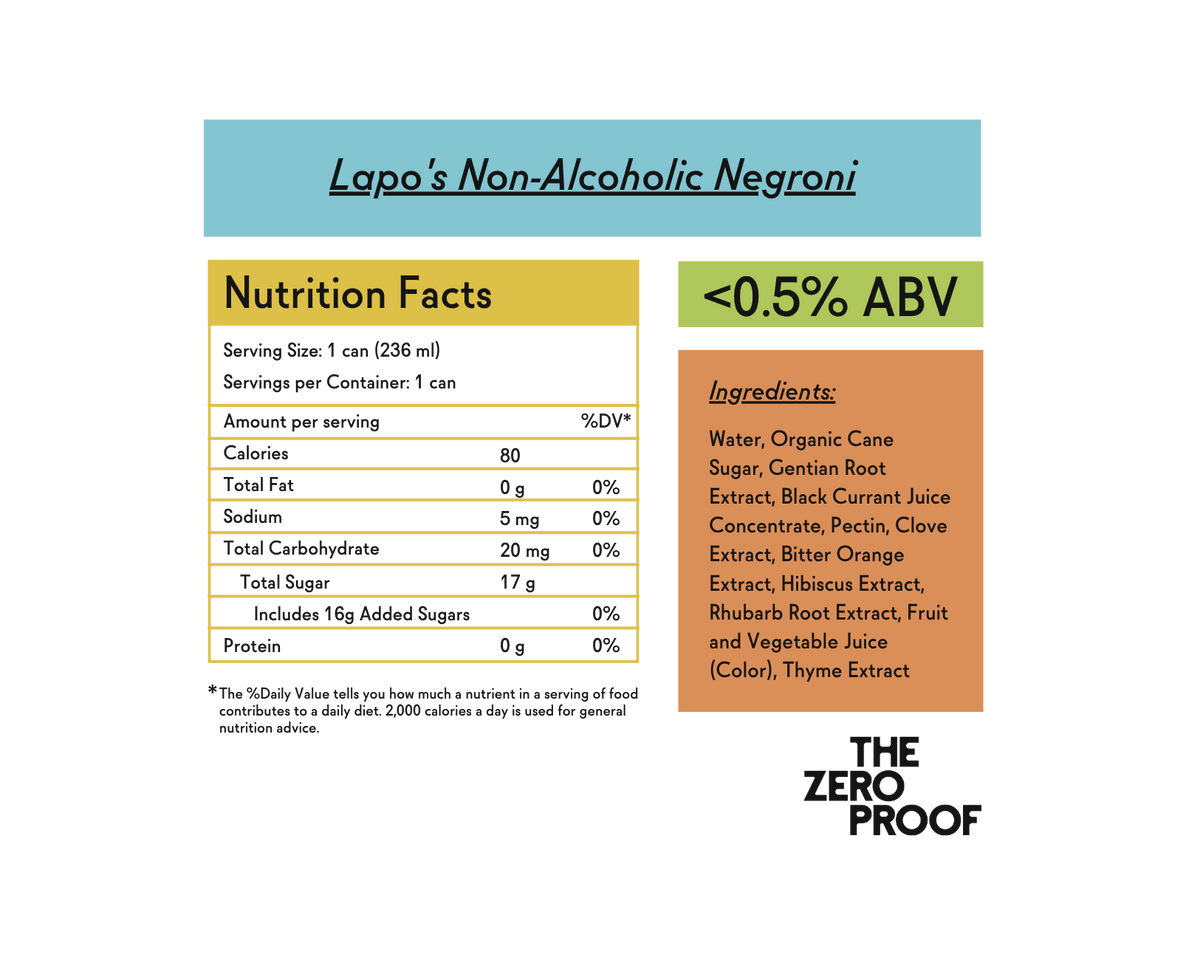 Lapos Negroni Non-Alcoholic