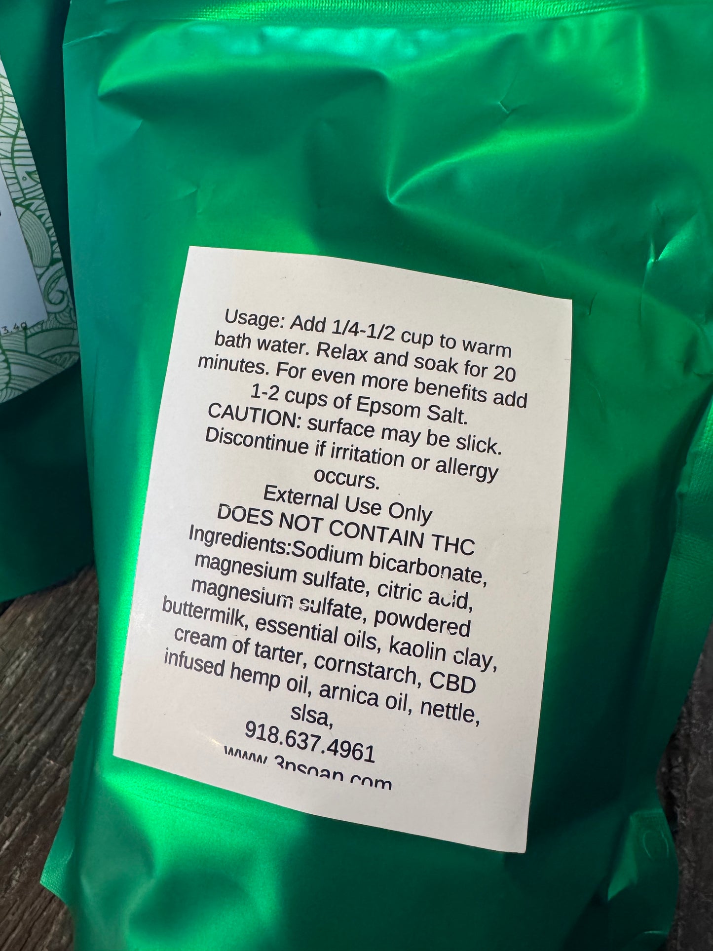 CBD Foaming Bath Soak