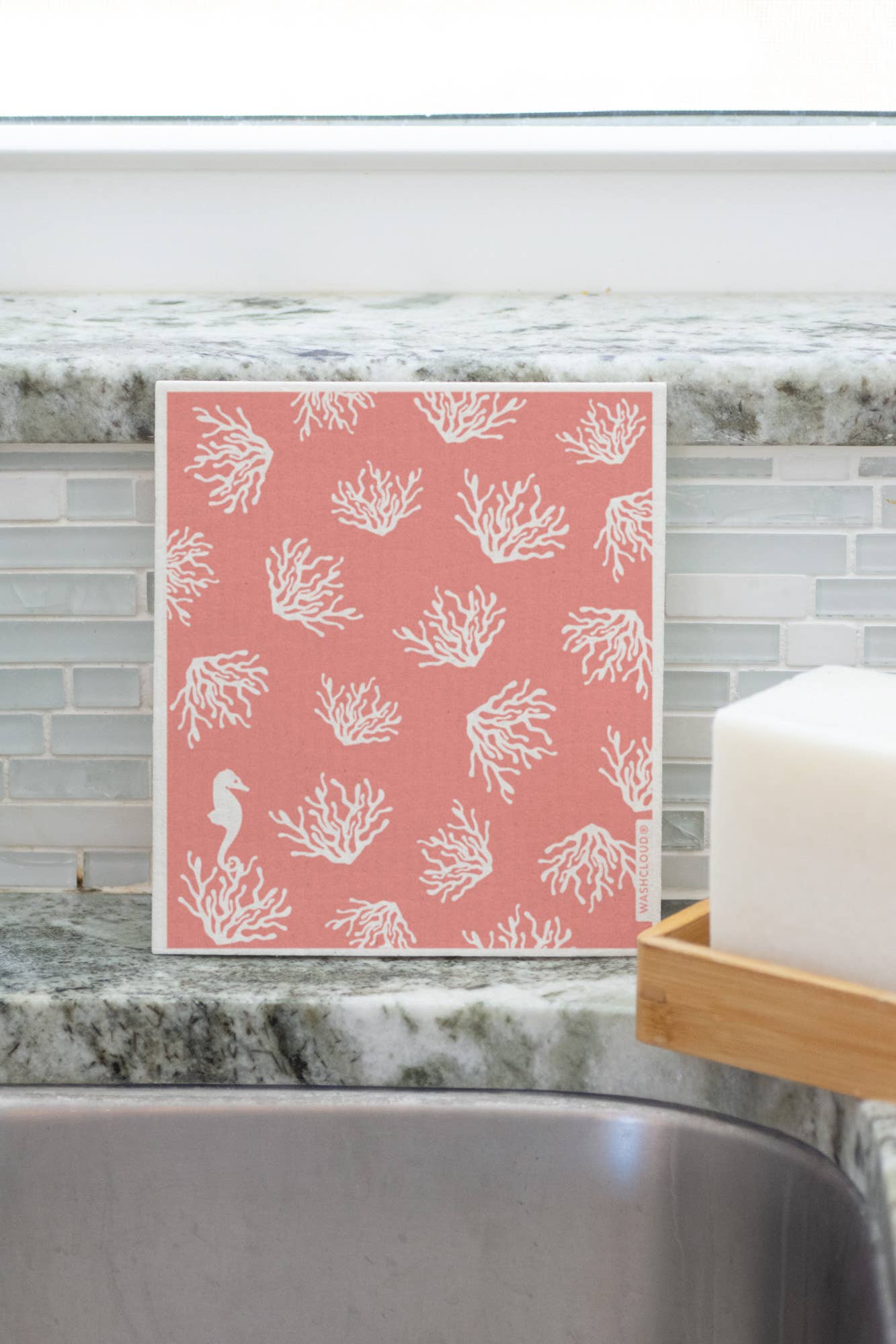 WASHCLOUD CORAL CLEAN Nordic Dish Washing Sponge Cloth