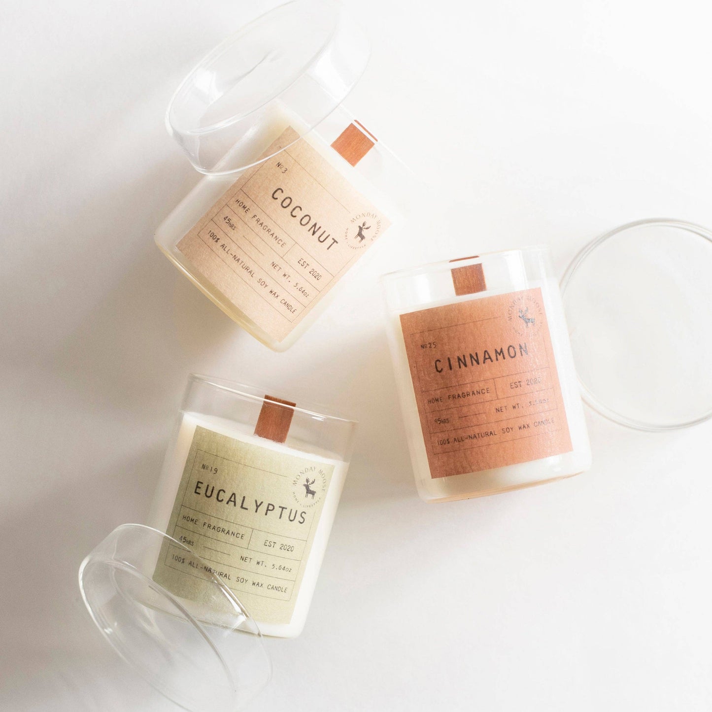 Sun Candle Gift Set (Coconut, Eucalyptus, Cinnamon, 3-Pack)
