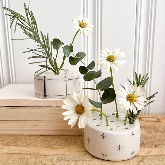 Minimal Floral Frog: Star-crossed