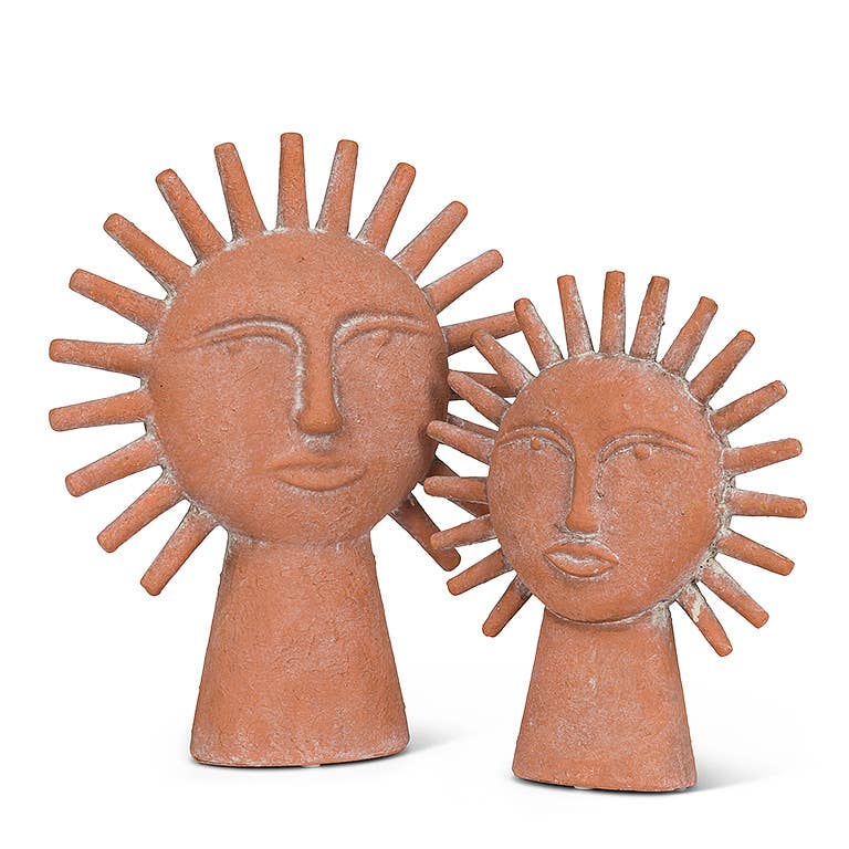 Small Sun Ray Face Figure-8.5"H