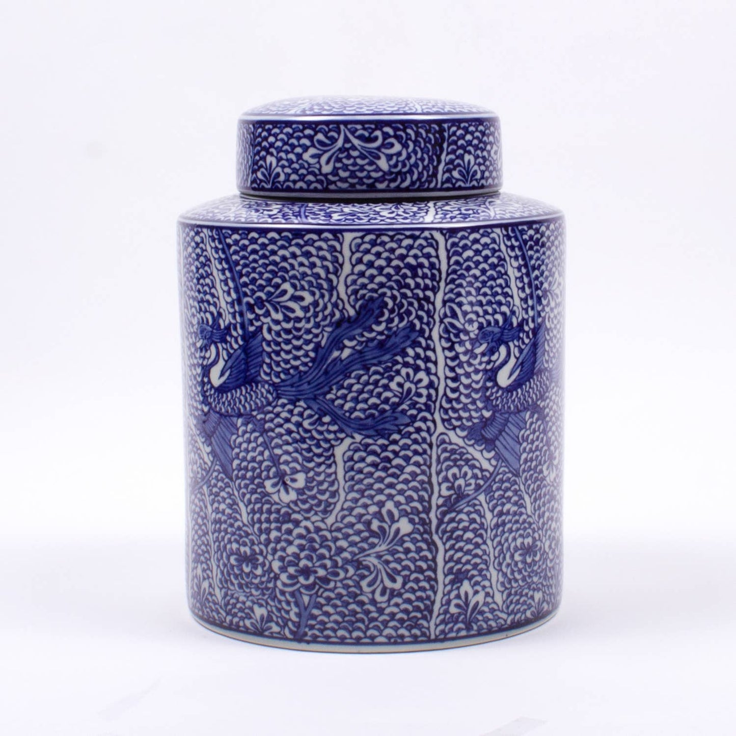 Koi Fish Ginger Jar - Large