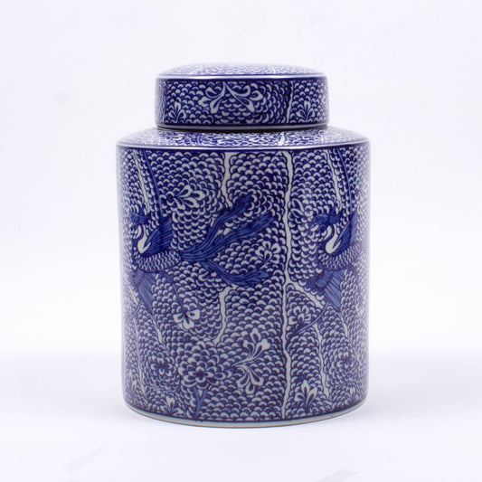 Koi Fish Ginger Jar - Large