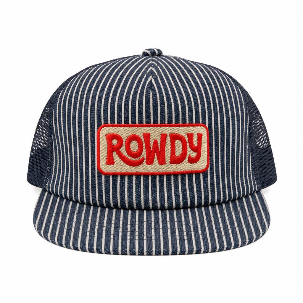ROWDY Cotton & Mesh Snapback Hat