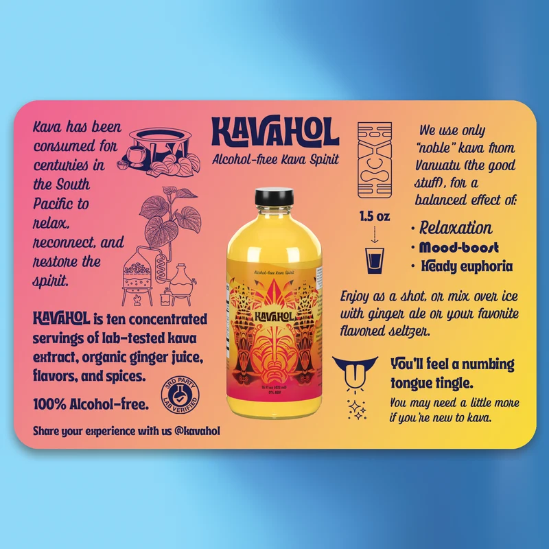 Kavahol Alcohol-Free Kava Spirit