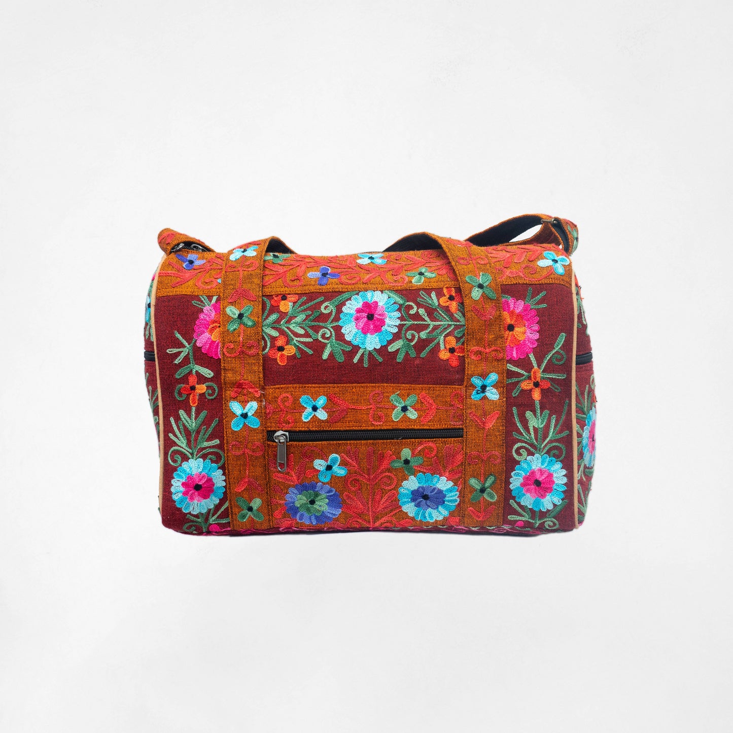  Embroidery Mini Travel Bag: Orange
