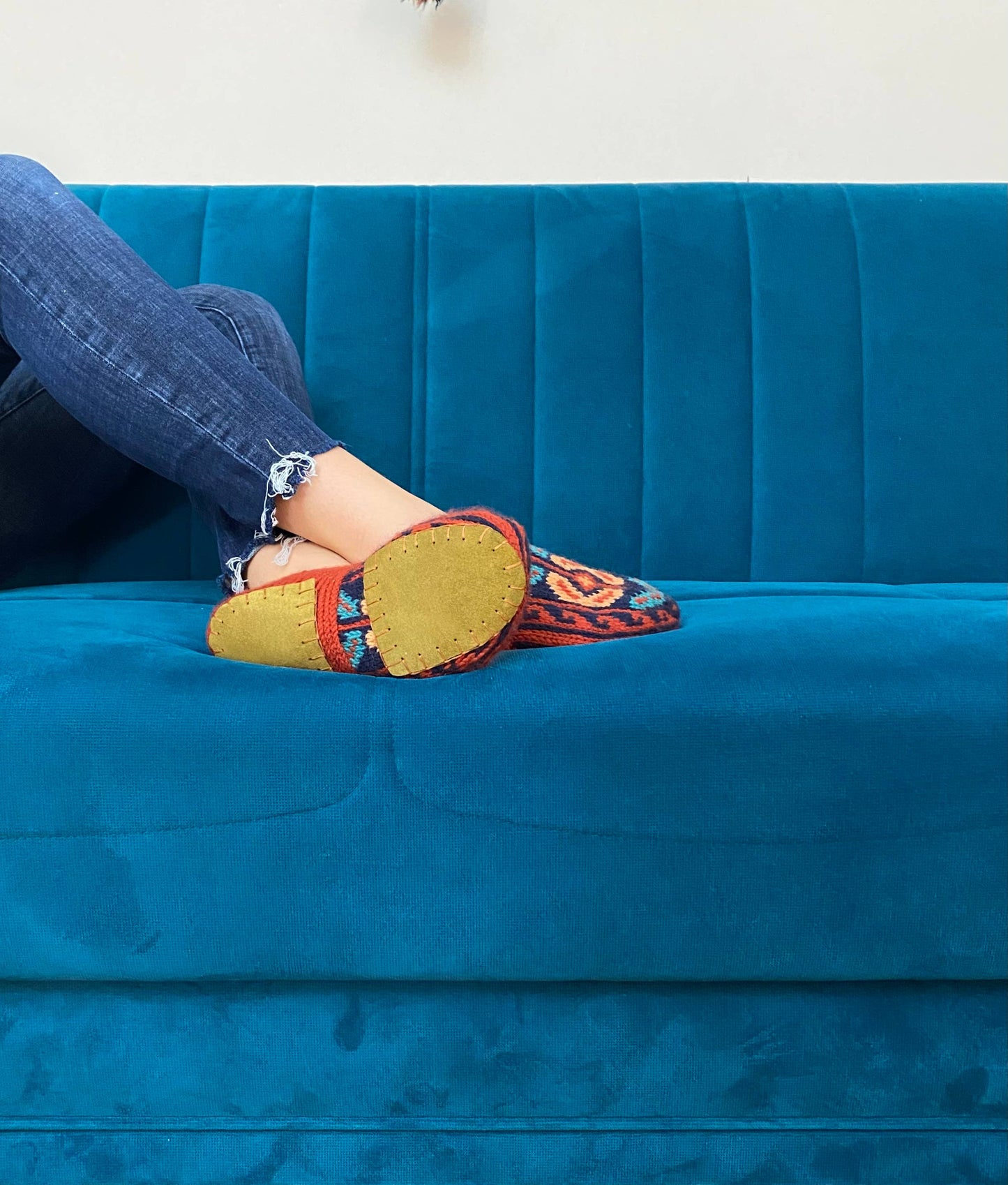 Adult Slipper Socks : Burnt Orange (Individuals): 10