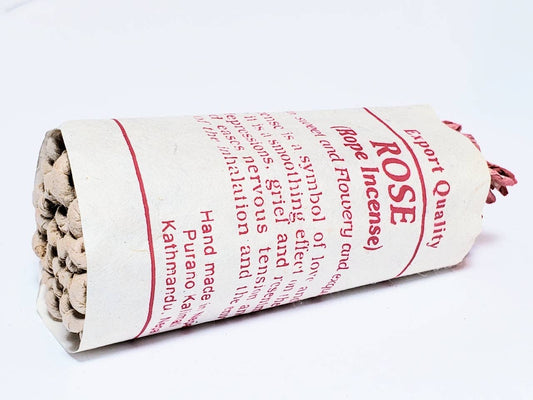 Handmade Tibetan Rose Rope Incense : Rose