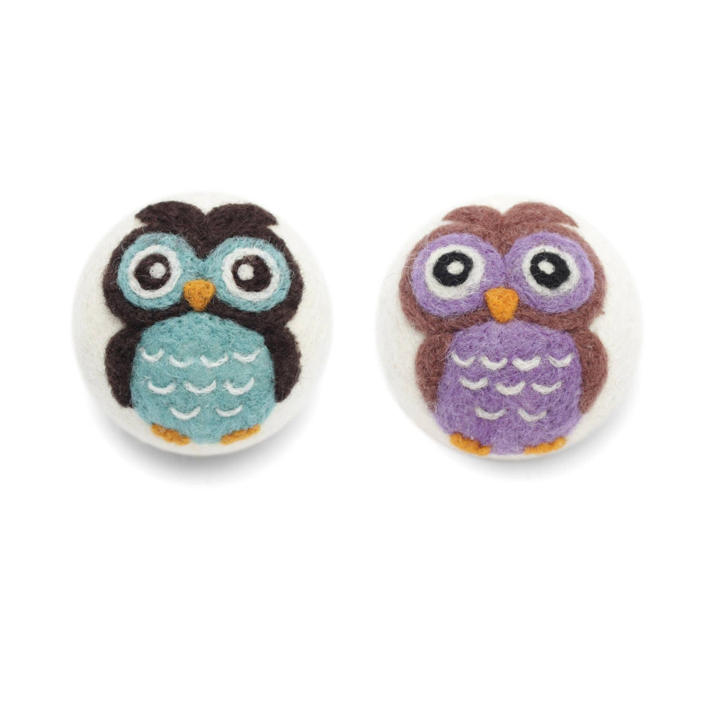 Owls: Eco Wool Dryer Balls Fair Trade : Blue Owl