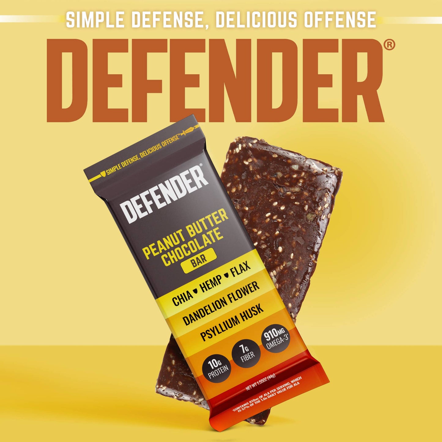 Peanut Butter Chocolate Defender Bar