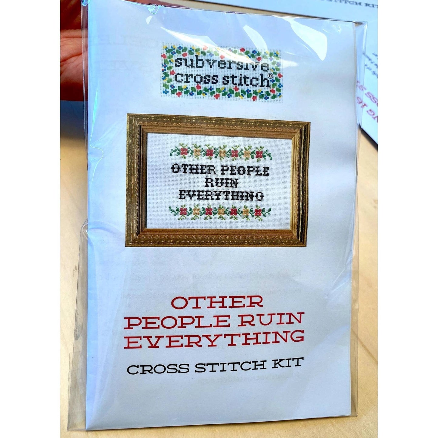 Live, Laugh, Toaster Bath Deluxe Cross Stitch Kit