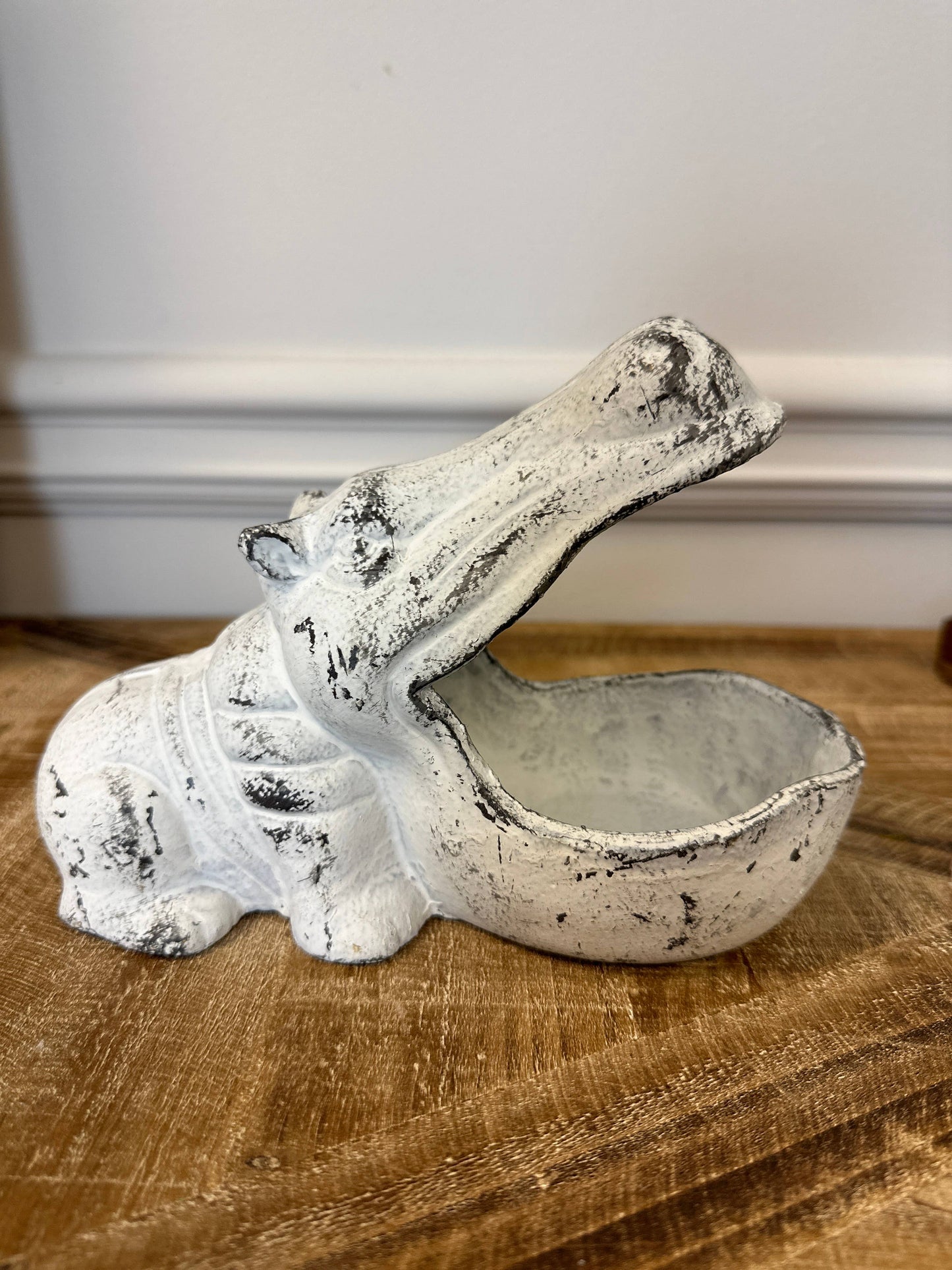 Cast Iron Hippo Storage Box