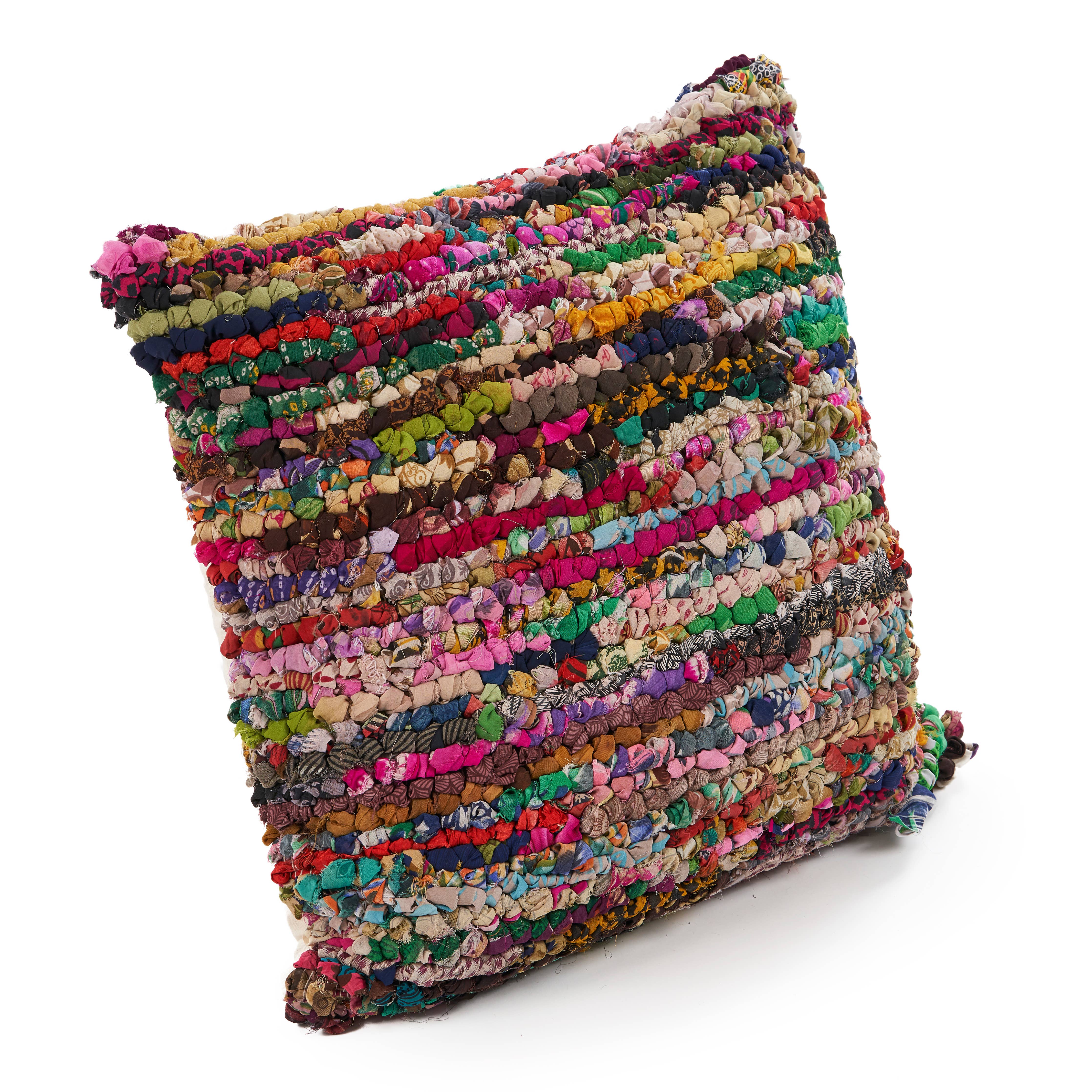 LR Home Chantale Stripe Floor Pillow - Thumbnail 2
