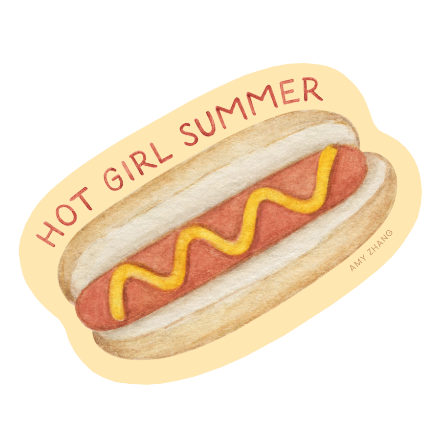 Hot Girl Summer — Funny Hot Dog Lovers Sticker