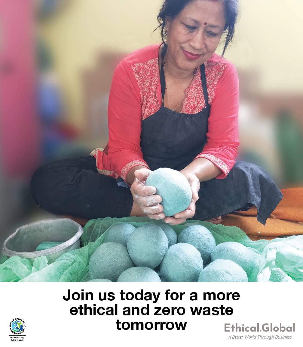 Cats: Eco Wool Dryer Balls Fair-Trade: Calico Cat
