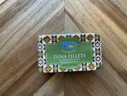 Briosa Gourmet Tuna Fillets in Olive Oil with Black Eyed Peas
