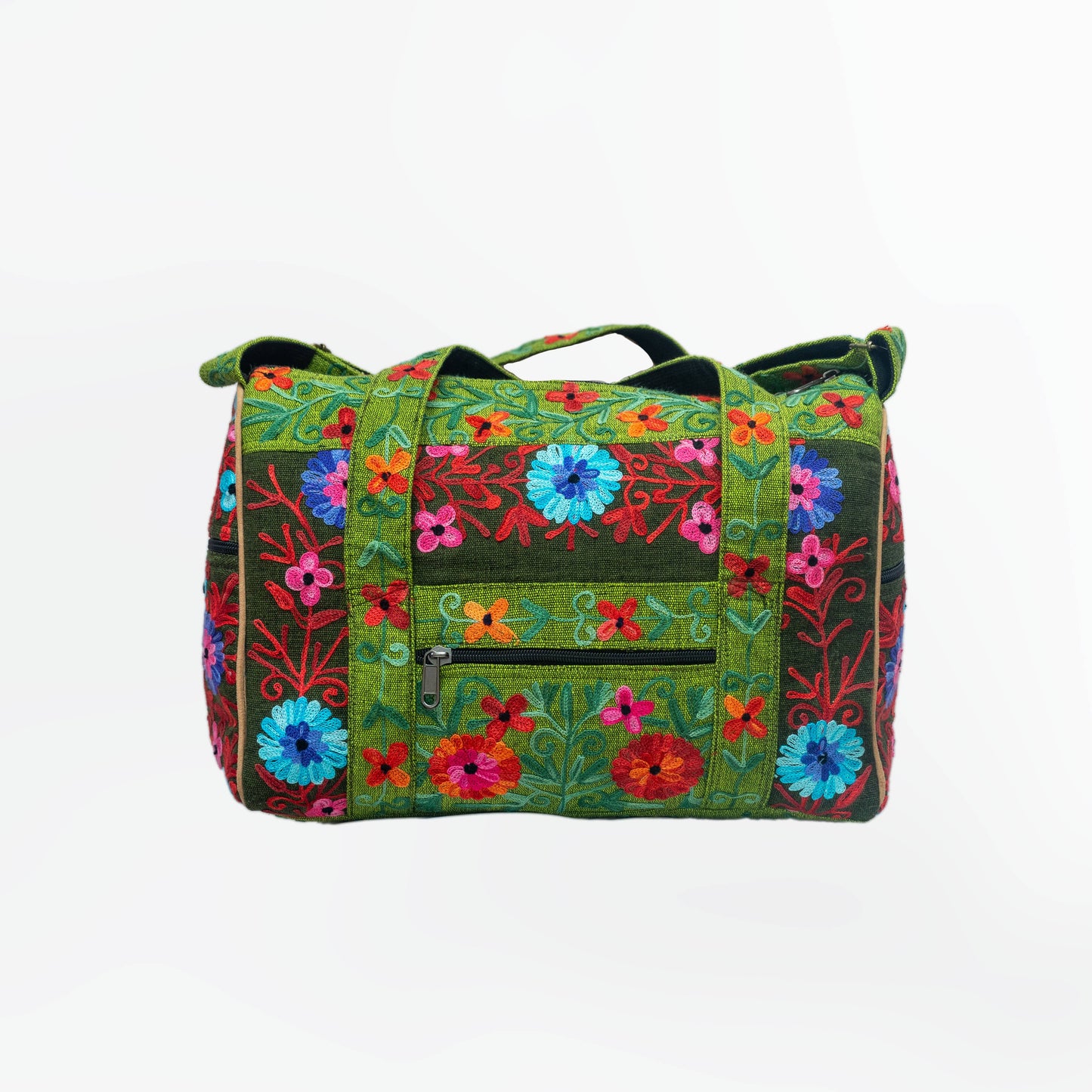  Embroidery Mini Travel Bag: Green