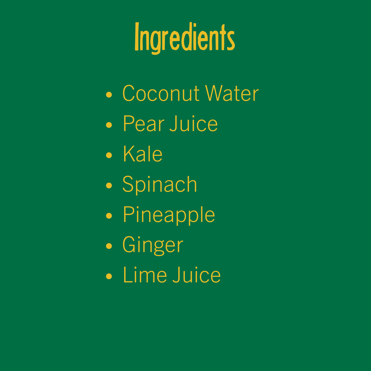 Ginger Green Just Made Juice