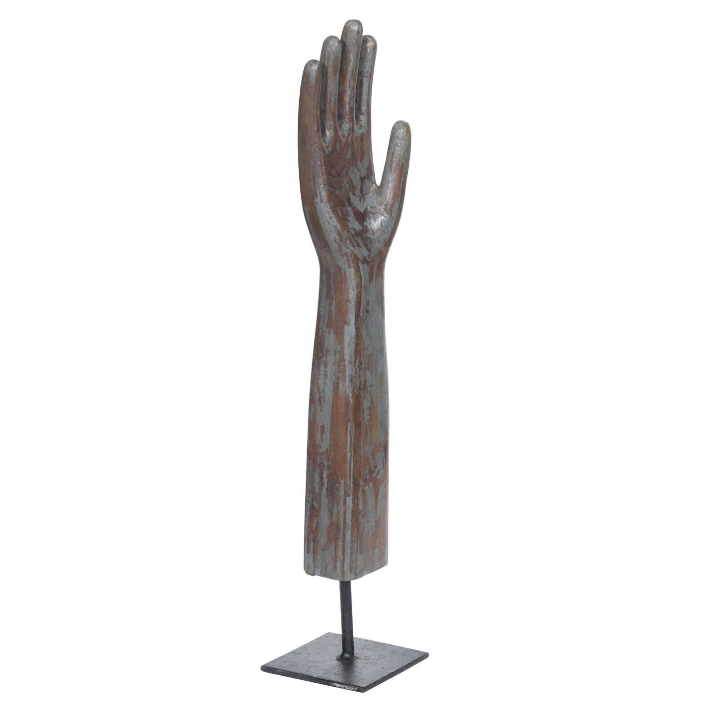 Wooden Glove Mold on Base: Small