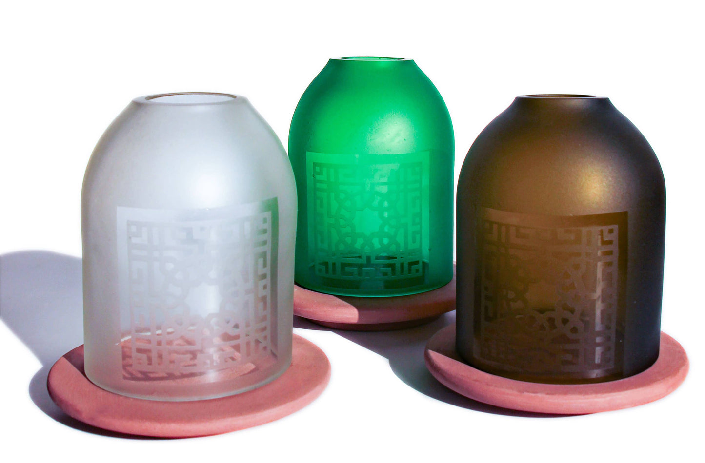 Cairo Lantern/Votive Upcycled Hand-Crafted: Clear