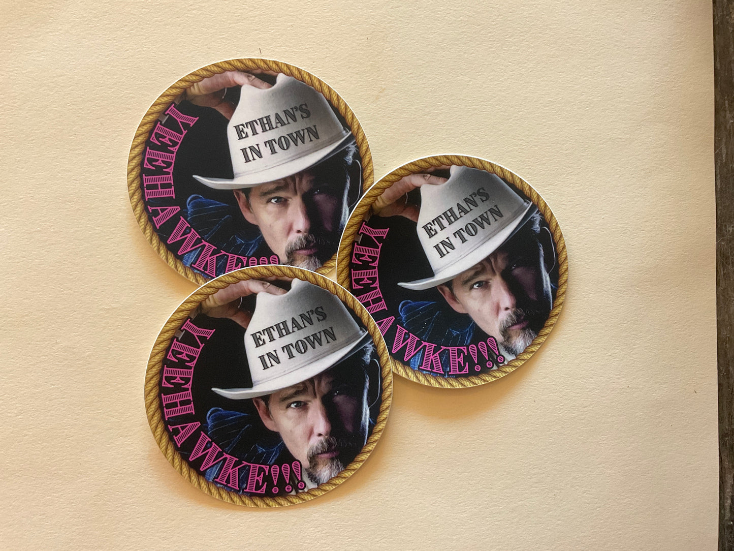 Ethan’s In Town Yeehawke! Sticker