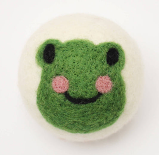 Cute Animals: Eco Wool Dryer Balls Fair Trade: Frog