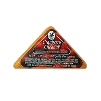 Northwoods Cheese Cranberry Cheddar Triangle