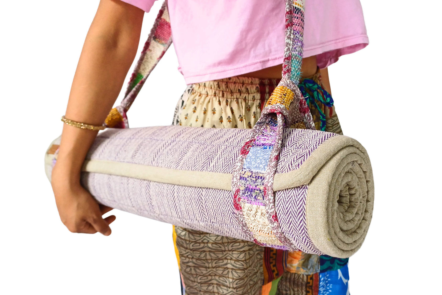 Upcycled Yoga Mat Strap: Short (63")