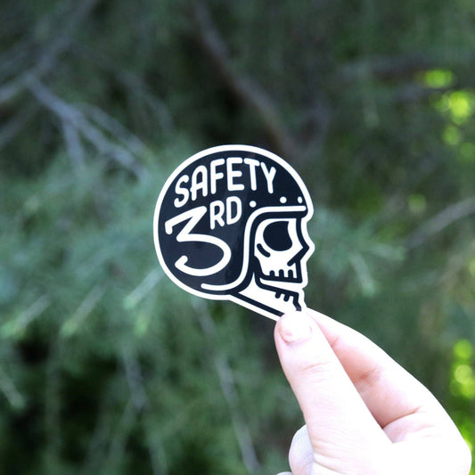 Safety Third Waterproof Vinyl Helmet Sticker 3rd