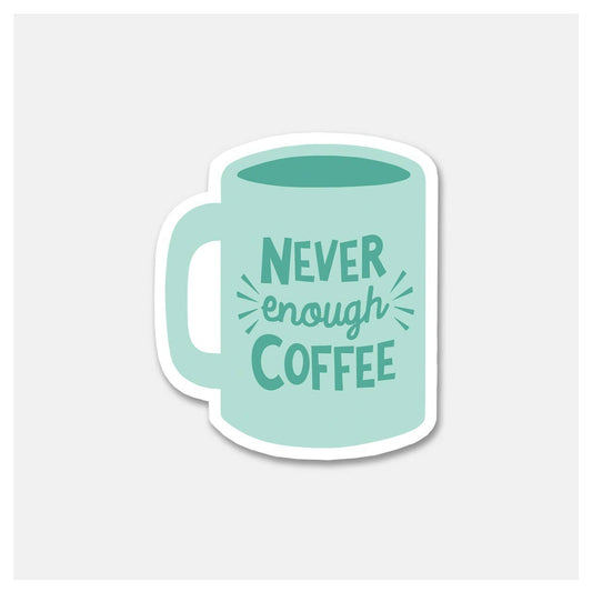 Never Enough Coffee - Sticker