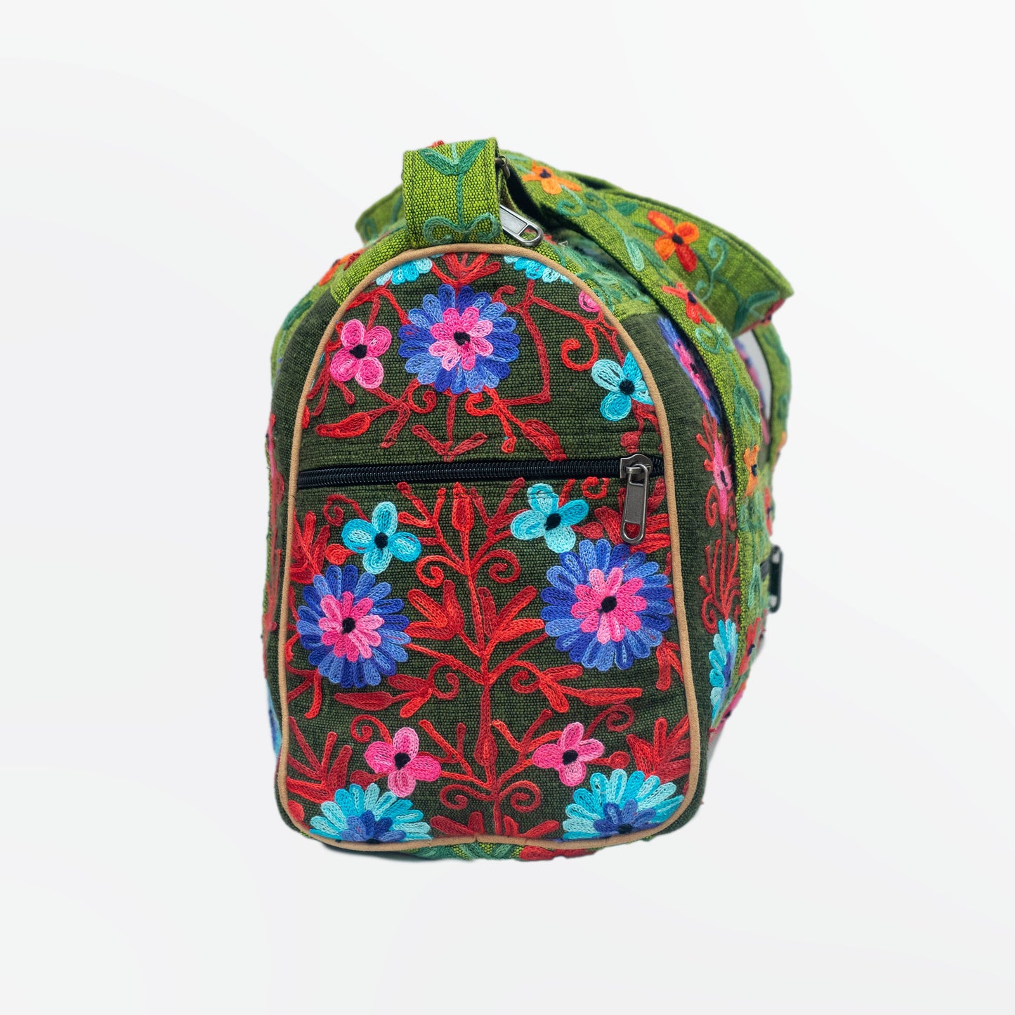  Embroidery Mini Travel Bag: Green