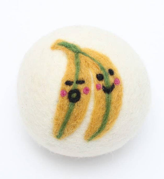 Fruits: Eco Wool Dryer Balls Fair Trade: Bananas