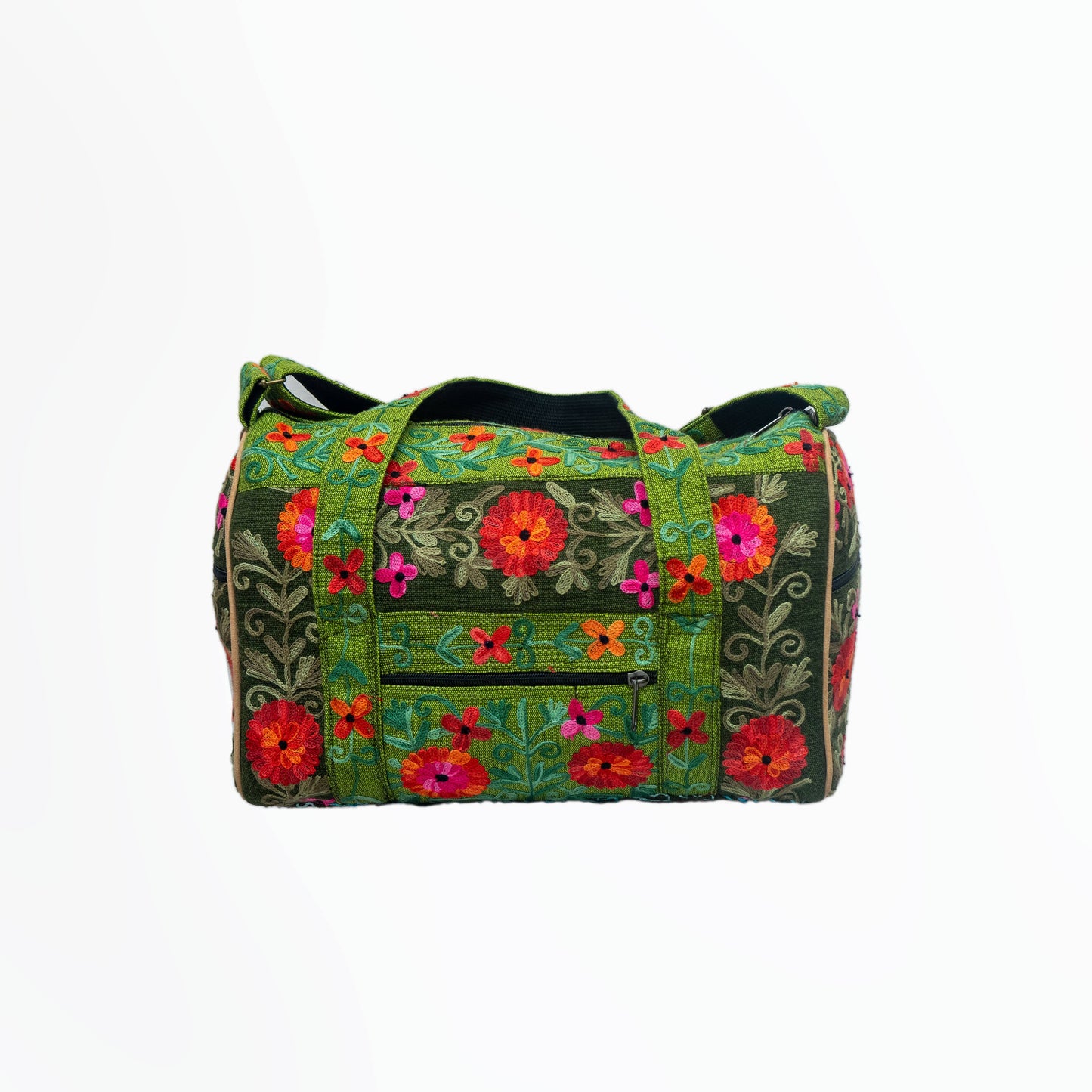  Embroidery Mini Travel Bag: Green