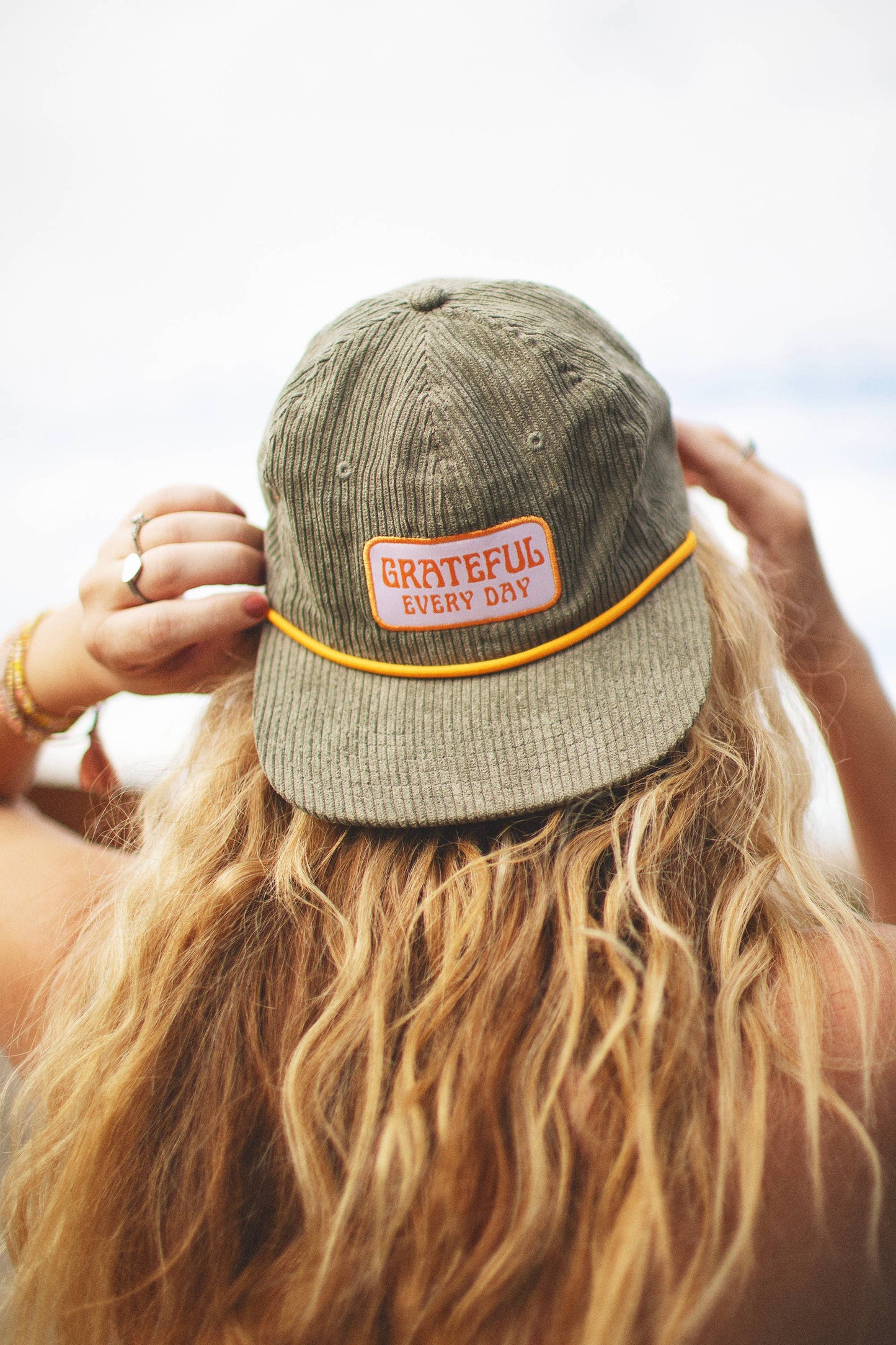 Corduroy Snapback Hat | Grateful Every Day