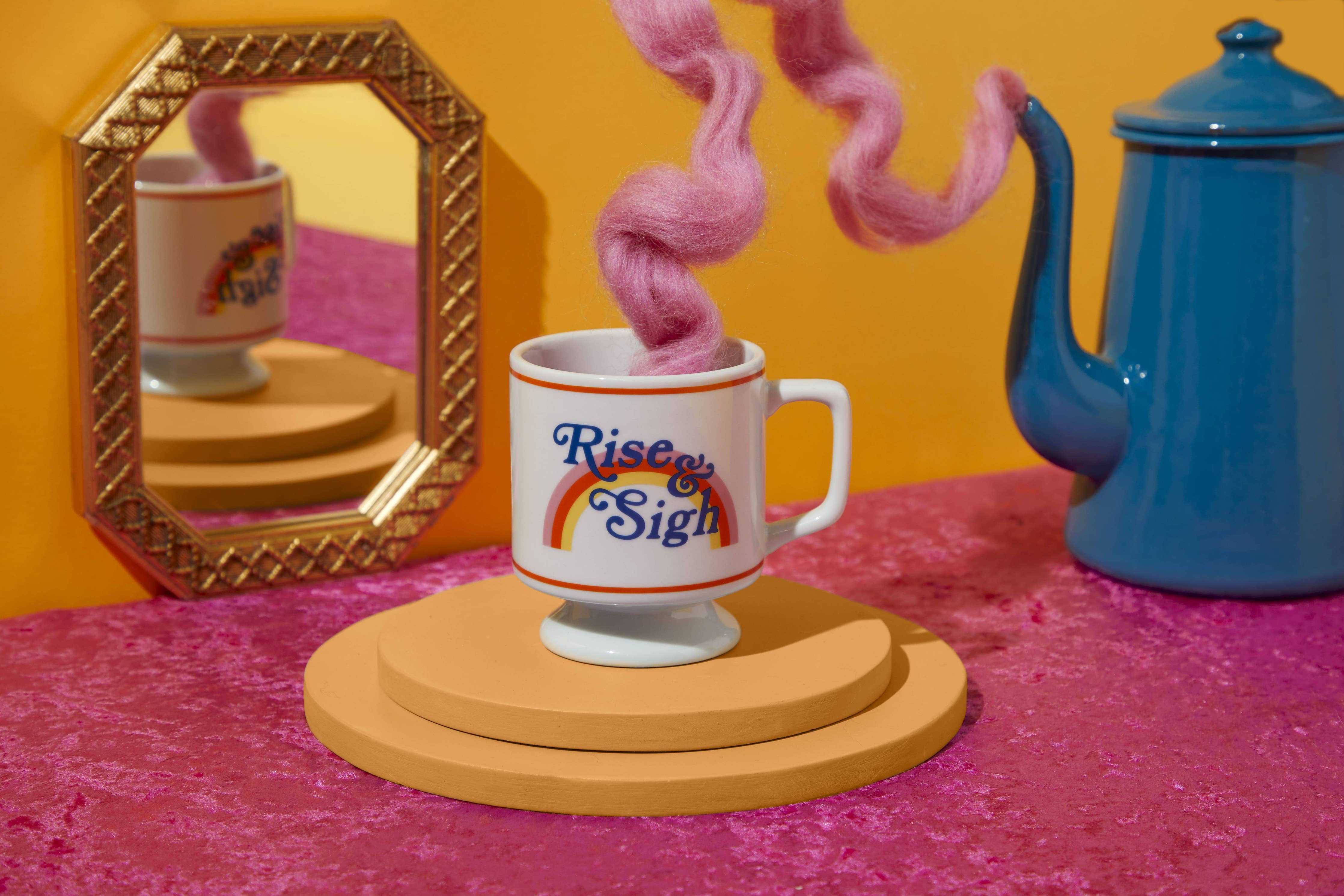 Brass Monkey Rise & Sigh Pedestal Mug - Thumbnail 4