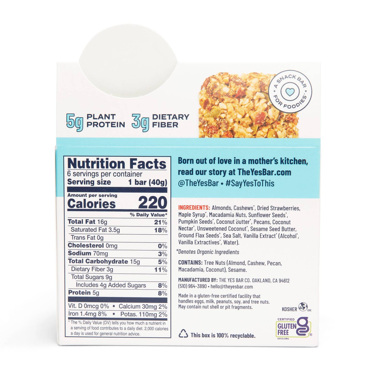 Strawberry Coconut - Premium Real Food Snack Bar