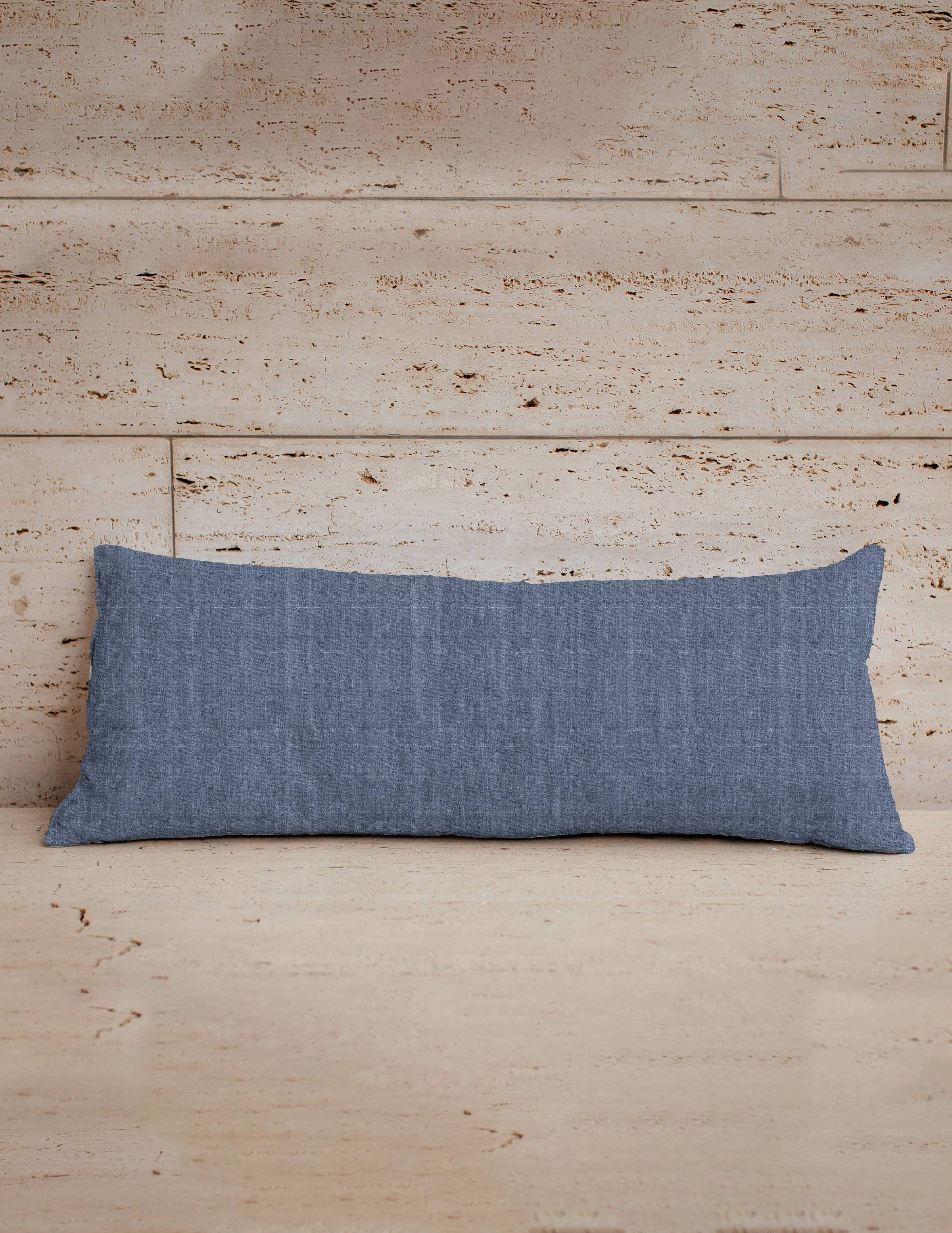 Shiloh Chambray Quilted Oblong Pillow