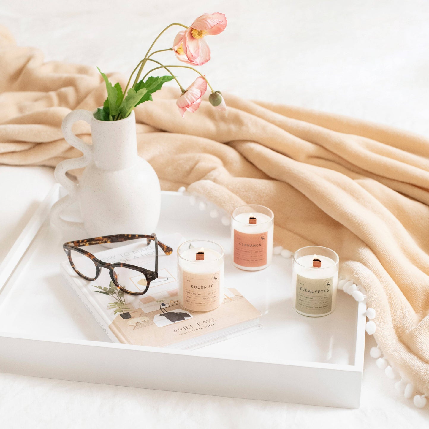 Sun Candle Gift Set (Coconut, Eucalyptus, Cinnamon, 3-Pack)