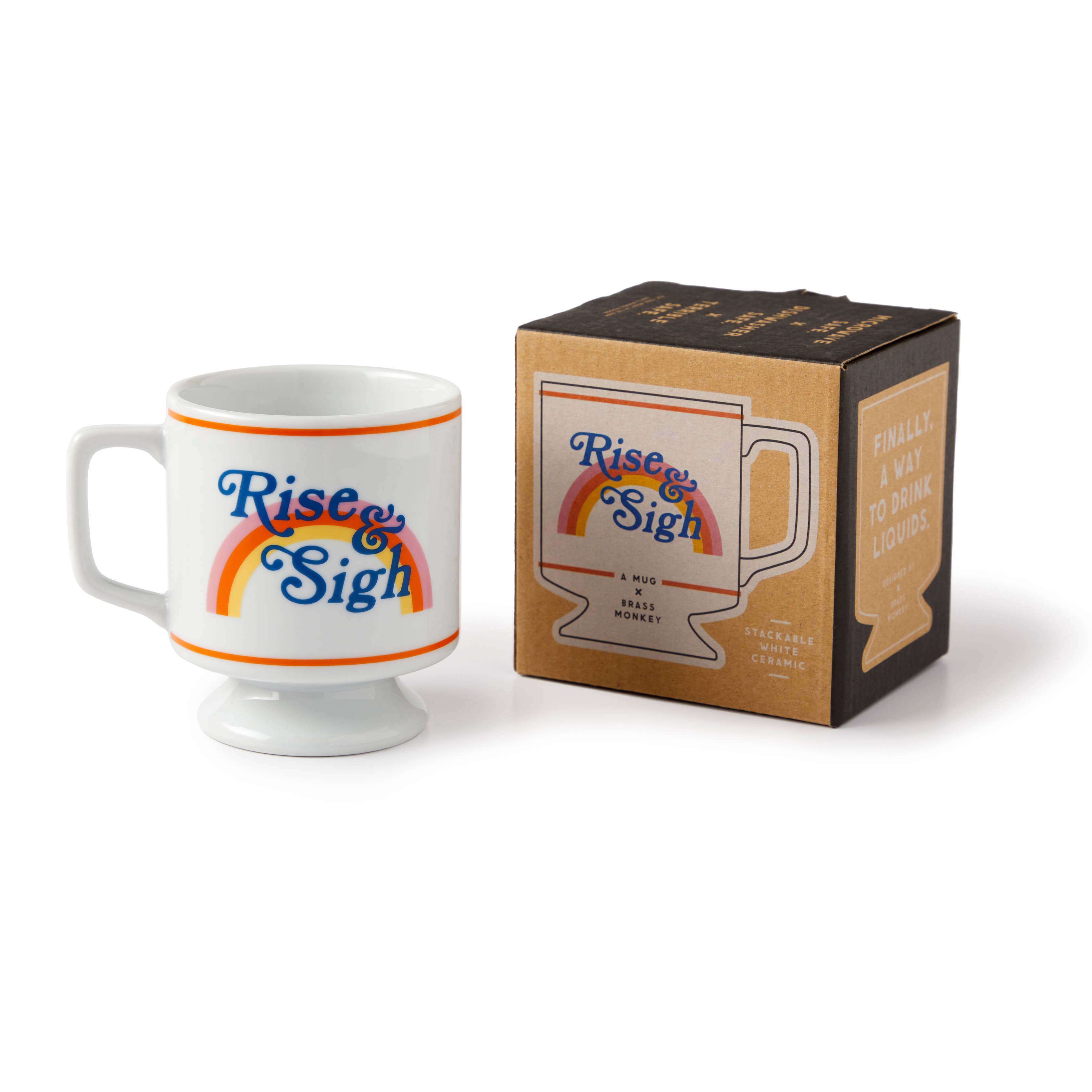 Brass Monkey Rise & Sigh Pedestal Mug - Thumbnail 5