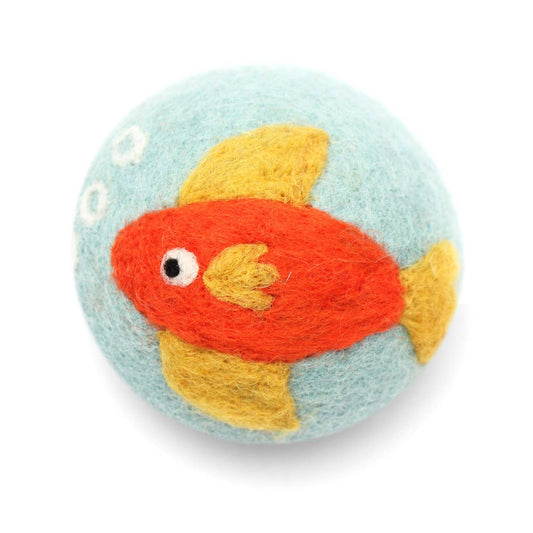 Sea Creatures: Eco Wool Dryer Balls Fair Trade: Goldfish