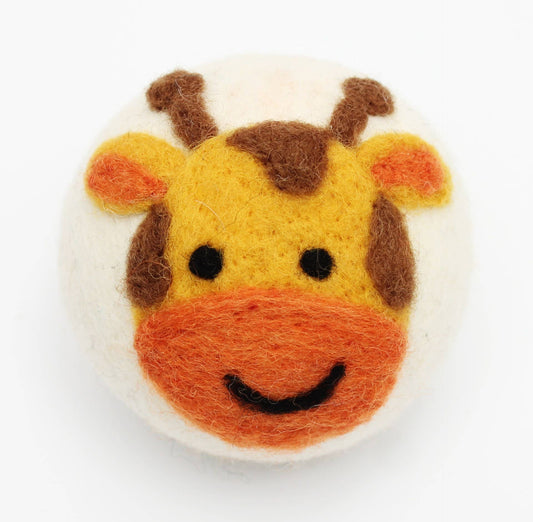 Cute Animals: Eco Wool Dryer Balls Fair Trade: Giraffe