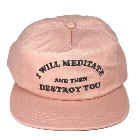 Yoga Flame Cap: Dusty Pink Bleached