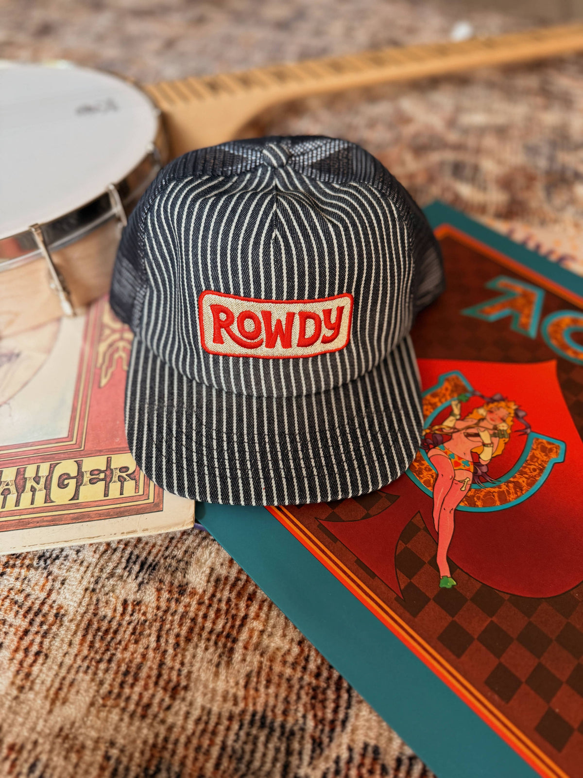 ROWDY Cotton & Mesh Snapback Hat