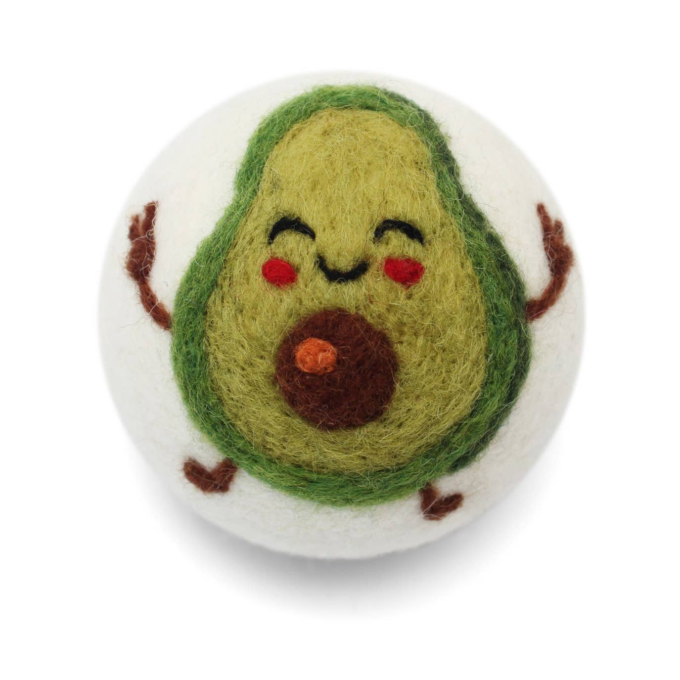 Avocado Flamingo Hedgehog Balloon Pickle Wool Dryer Balls : Flamingo