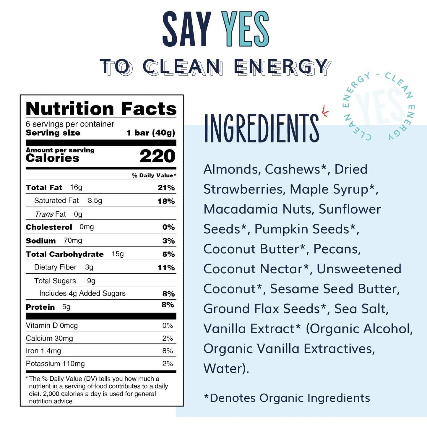 Strawberry Coconut - Premium Real Food Snack Bar