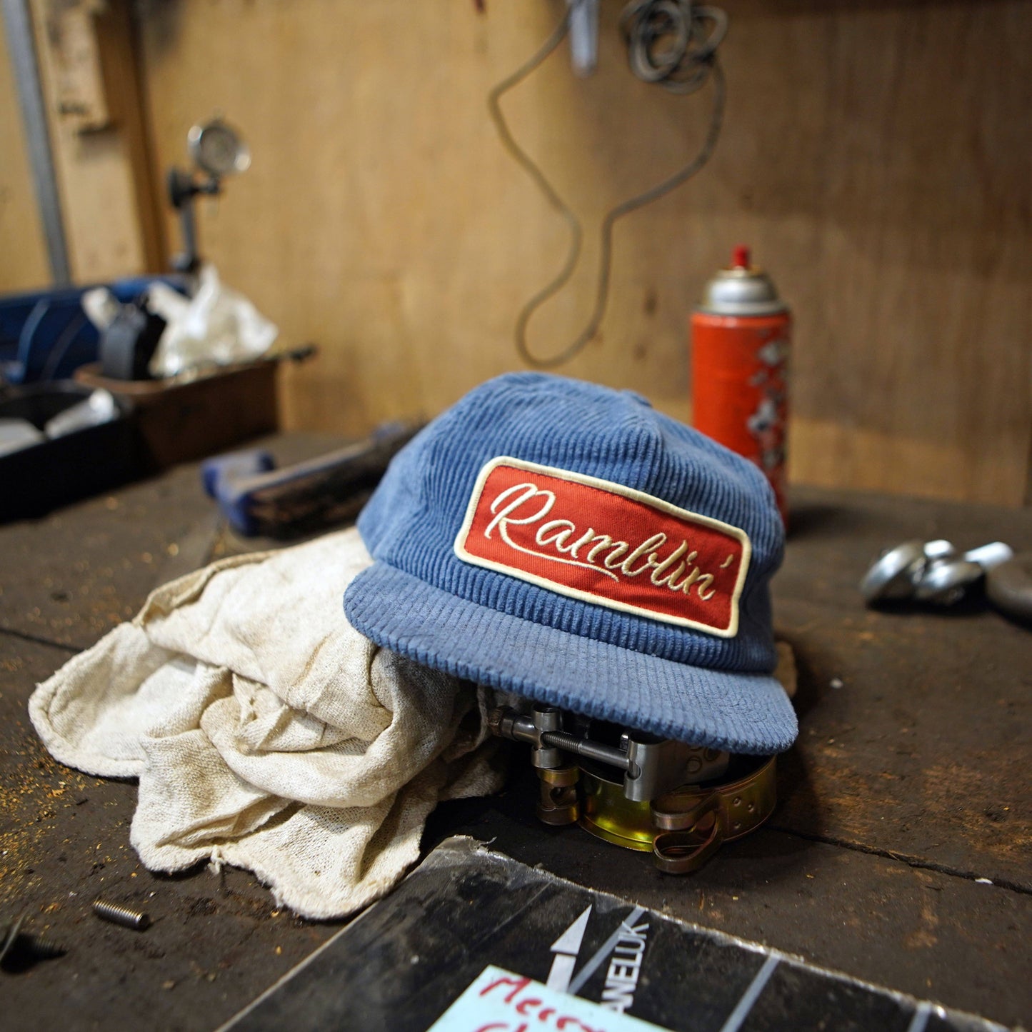 Corduroy Ramblin' Hat: Smoky Blue