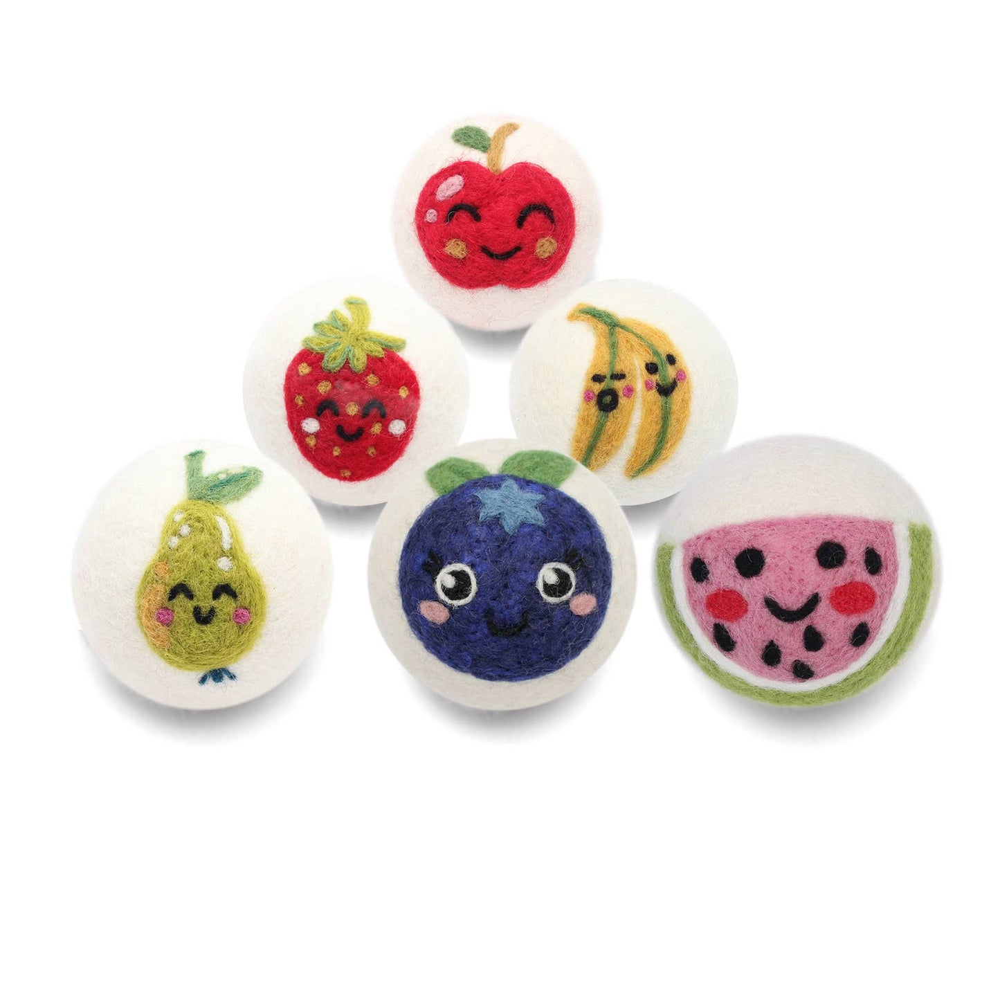 Fruits: Eco Wool Dryer Balls Fair Trade: Strawberry